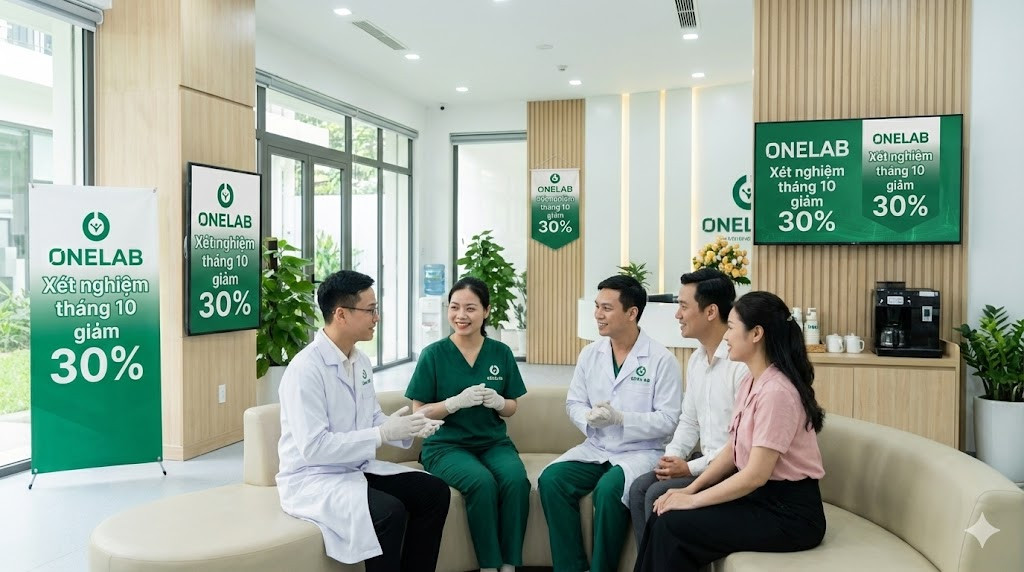 Chương trình xét nghiệm tháng 10 Giảm 30%